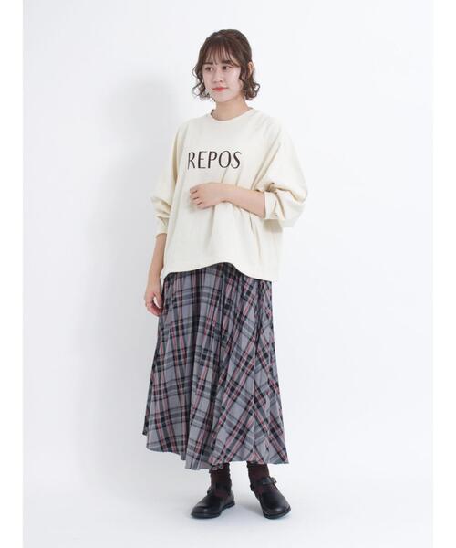 Samansa Mos2（サマンサ モスモス）の「【吸水速乾】ふんわりスリーブドロストスウェット（Tシャツ/カットソー・レディース・グリーン/トップグレー/ネイビー/キナリ・F）」の20枚目の写真