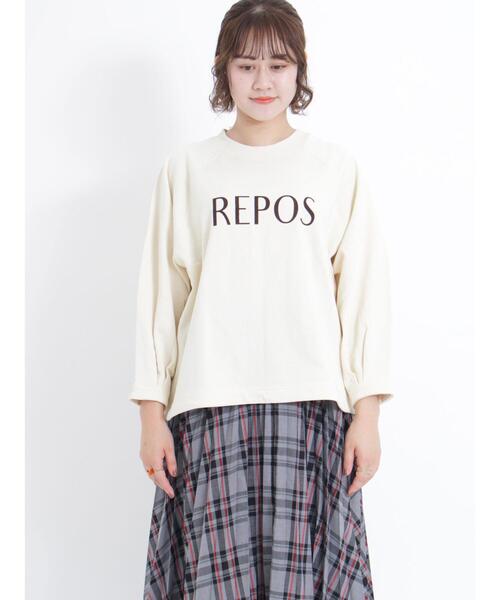 Samansa Mos2（サマンサ モスモス）の「【吸水速乾】ふんわりスリーブドロストスウェット（Tシャツ/カットソー・レディース・グリーン/トップグレー/ネイビー/キナリ・F）」の22枚目の写真