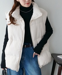 DISCOAT（ディスコート）の「【リバイバル/WEB限定】スタンドカラーフェイクダウンベスト（ベスト）」