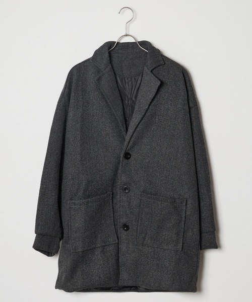 Theater code(シアターコード)の「▲short coat/ショートコート(ダウンジャケット/コート・メンズ・ダークグレー/ブラック/ベージュ・FREE)」の16枚目の写真