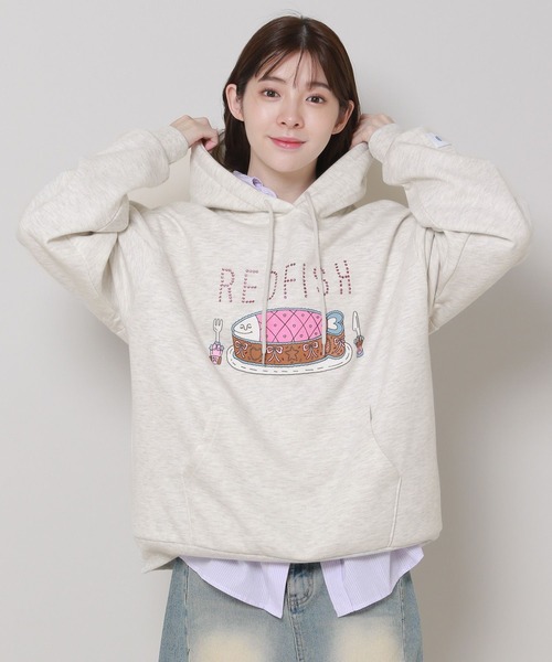 ALAND(エーランド)の「【UNISEX】REDFISH(レッドフィッシュ)/フィッシュパーカー(裏起毛) 2977595(パーカー・レディース・グレー/ブラック/パープル・LARGE/MEDIUM)」の7枚目の写真