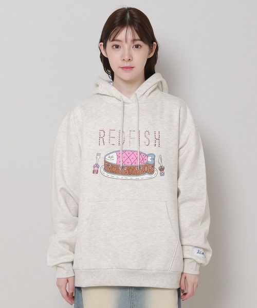 ALAND(エーランド)の「【UNISEX】REDFISH(レッドフィッシュ)/フィッシュパーカー(裏起毛) 2977595(パーカー・レディース・グレー/ブラック/パープル・LARGE/MEDIUM)」の19枚目の写真