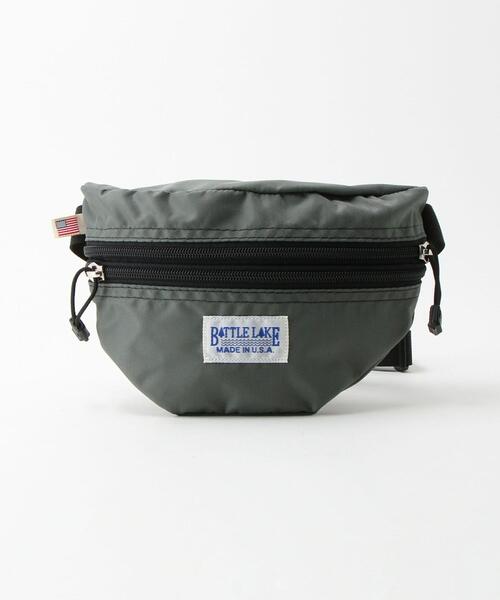 BATTLE LAKE（バトルレイク）の「＜BATTLE LAKE＞PACK CLOTH ウエストポーチ（ボディバッグ/ウエストポーチ・レディース・パープル/ダークグレー/ホワイト/オレンジ/ケリー・FREE）」の2枚目の写真