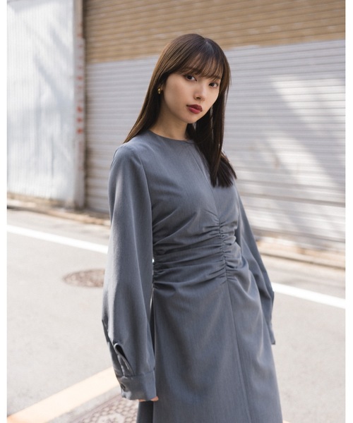 LEANN MOMENT(リーンモーメント)の「Waist Gather Dress(ワンピース・レディース・ブラック・SMALL)」の10枚目の写真