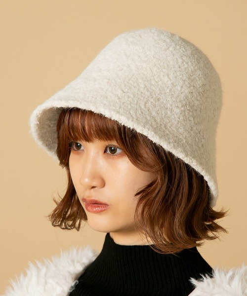 fort point(フォーポイント)の「【C-FORT POINT/フォートポイント】 ボア ベルハット(ハット・レディース・オレンジ/ブラック/アイボリー・FREE)」の9枚目の写真