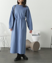 FREE'S MART | ◆ウエストドロストパフスリーブニットワンピース(ワンピース)