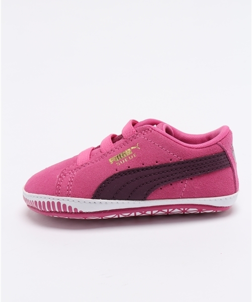 PUMA（プーマ）の「スウェードクリブ (KIDS)（スニーカー・キッズ・ピンク/グレー・11cm/12cm）」の3枚目の写真