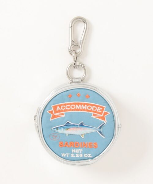 ACCOMMODE（アコモデ）の「サークルサーディン缶チャームポーチ（ポーチ・レディース・イエロー/ブルー/ピンク・FREE）」の12枚目の写真