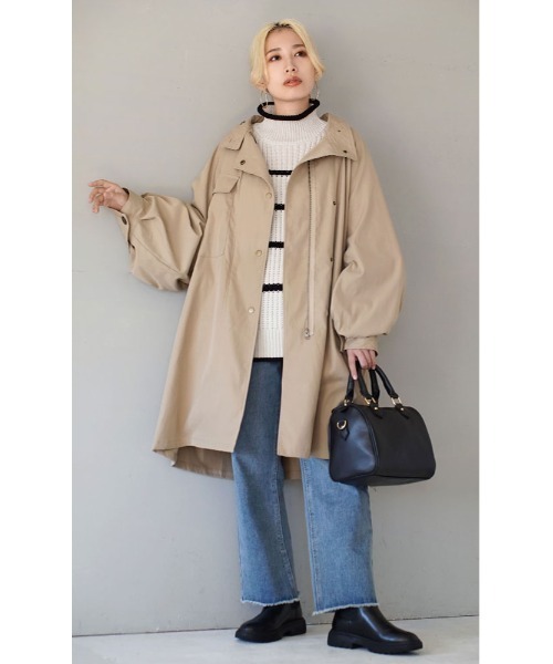 ミリタリー ミディ丈ライトコート（ミリタリージャケット）｜e-zakkamania stores（イーザッカマニアストアーズ）