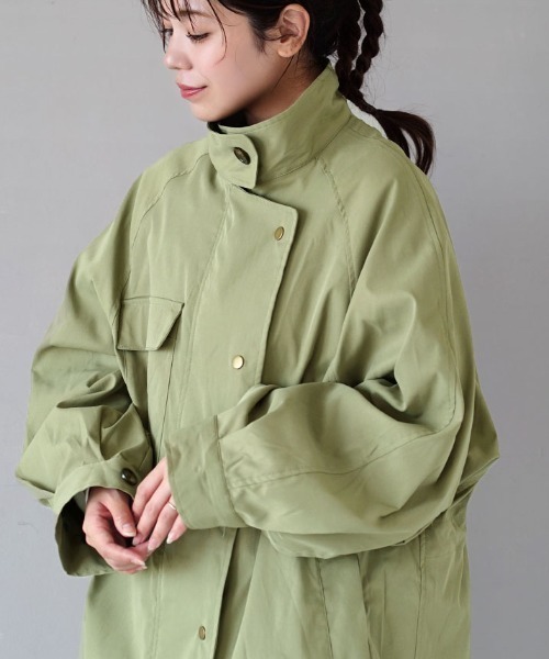 ミリタリー ミディ丈ライトコート（ミリタリージャケット）｜e-zakkamania stores（イーザッカマニアストアーズ）