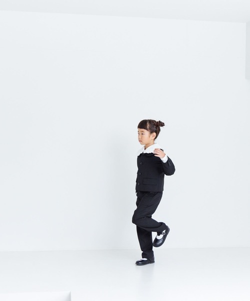 LOWRYS FARM（ローリーズファーム）の「TRマルエリジャケット　 986289（スーツジャケット・キッズ・ブラック/ネイビー/グレー・130cm/120cm）」の4枚目の写真