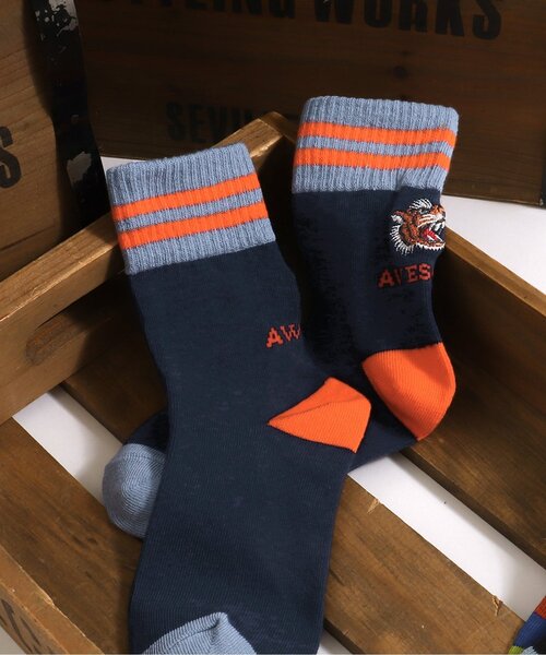 BREEZE（ブリーズ）の「BOYSバラエティソックス（ソックス/靴下・キッズ・アイボリー/イエロー/ネイビー・18/21/15 ）」の3枚目の写真