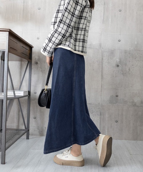 Miniministore(ミニミニストア)の「デニムスカート ロングスカート Aライン(デニムスカート・レディース・インディゴブルー・L/XL/S/M)」の13枚目の写真