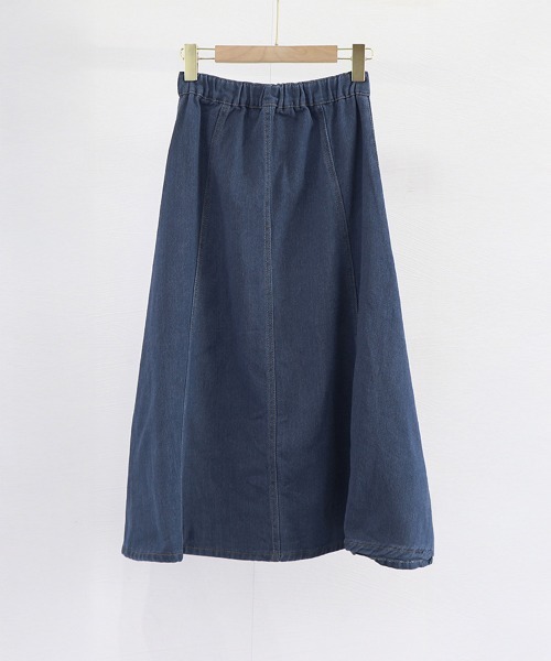 Miniministore(ミニミニストア)の「デニムスカート ロングスカート Aライン(デニムスカート・レディース・インディゴブルー・L/XL/S/M)」の18枚目の写真