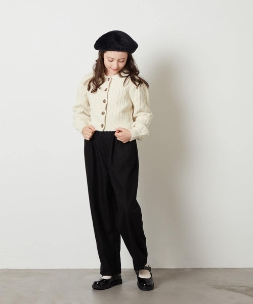 a.v.v（アーヴェヴェ）の「[100-130]タックテーパードパンツ（その他パンツ・キッズ・ブラック/グレー・120/100/130/110）」の7枚目の写真