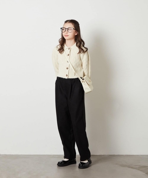 a.v.v（アーヴェヴェ）の「[100-130]タックテーパードパンツ（その他パンツ・キッズ・ブラック/グレー・120/100/130/110）」の12枚目の写真