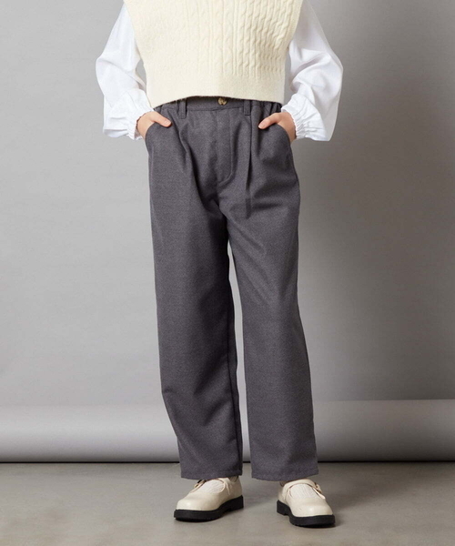 a.v.v（アーヴェヴェ）の「[100-130]タックテーパードパンツ（その他パンツ・キッズ・ブラック/グレー・120/100/130/110）」の16枚目の写真