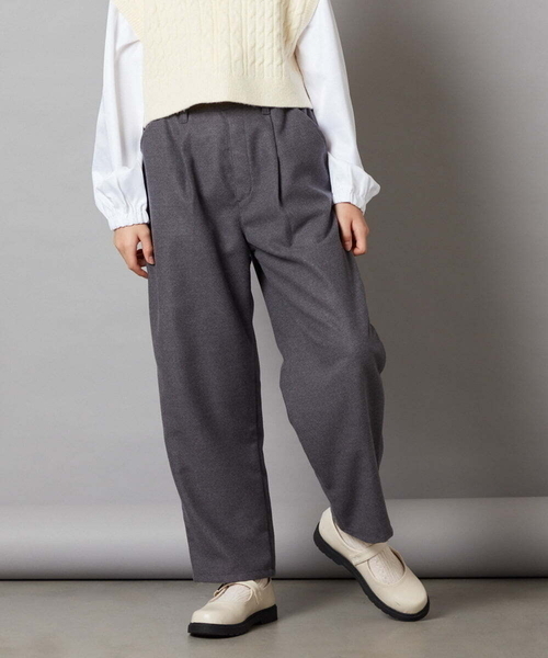 a.v.v（アーヴェヴェ）の「[100-130]タックテーパードパンツ（その他パンツ・キッズ・ブラック/グレー・120/100/130/110）」の18枚目の写真