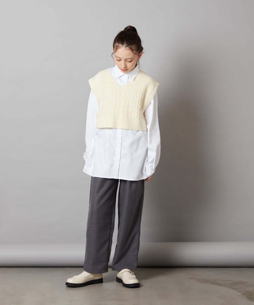 a.v.v（アーヴェヴェ）の「[100-130]タックテーパードパンツ（その他パンツ・キッズ・ブラック/グレー・120/100/130/110）」の20枚目の写真