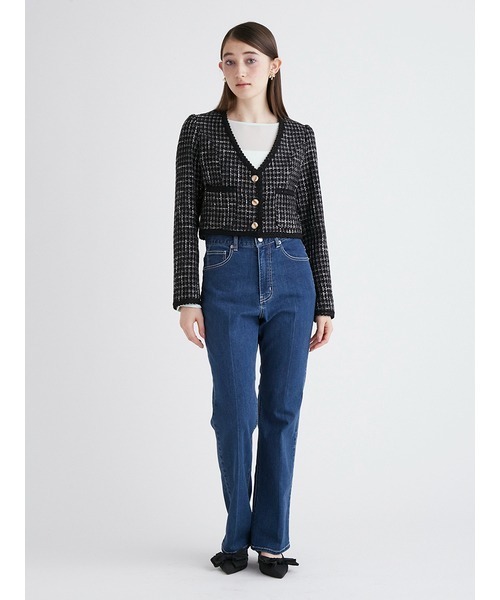 FURFUR（ファーファー）の「ピカデリー/リボンステッチデニムパンツ（デニムパンツ・レディース・ラベンダー/ブルー/ブラック・MEDIUM/SMALL/X-SMALL）」の8枚目の写真