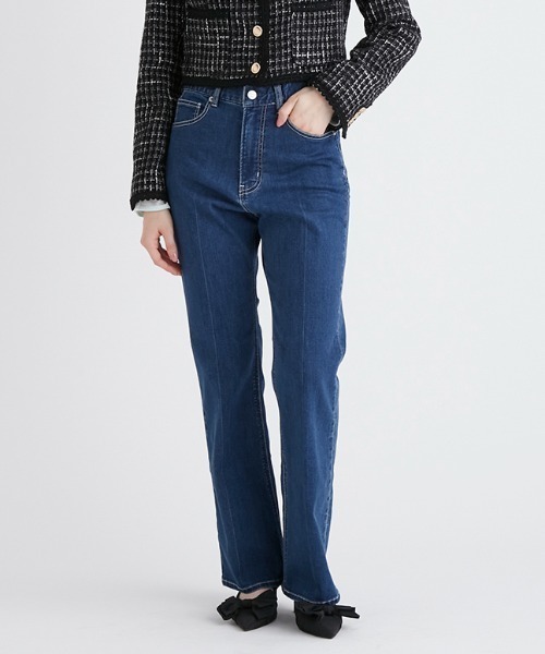 FURFUR（ファーファー）の「ピカデリー/リボンステッチデニムパンツ（デニムパンツ・レディース・ラベンダー/ブルー/ブラック・MEDIUM/SMALL/X-SMALL）」の7枚目の写真