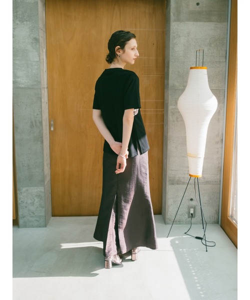 sahara（サハラ）の「Metallic Tape Design Tee（Tシャツ/カットソー・レディース・ブラック×ゴールド/ホワイト×シルバー・FREE）」の21枚目の写真