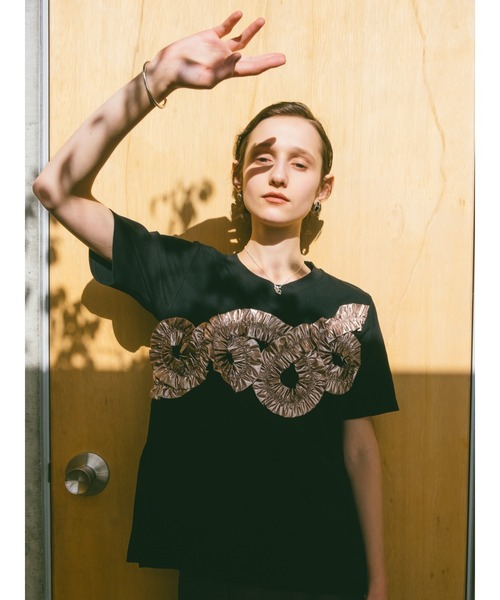 Metallic Tape Design Tee（Tシャツ/カットソー）｜sahara（サハラ）の 