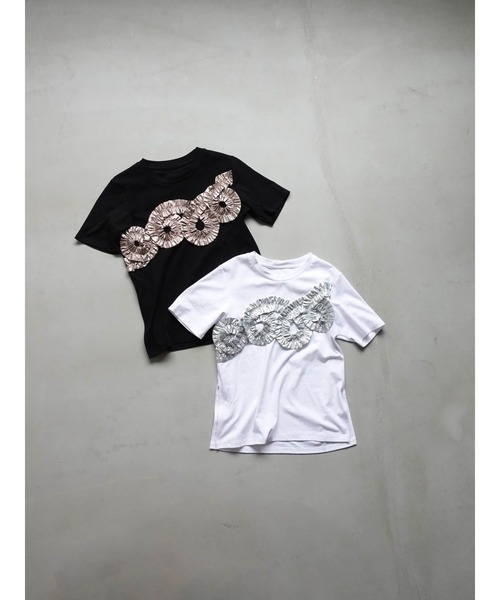 Metallic Tape Design Tee（Tシャツ/カットソー）｜sahara（サハラ）の 