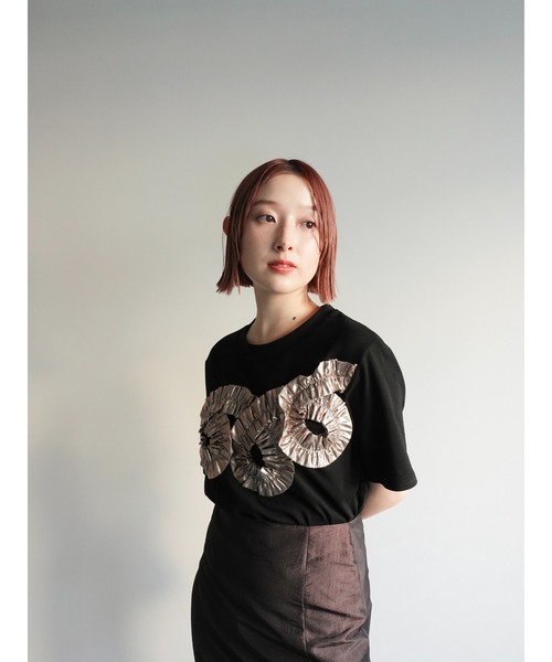 Metallic Tape Design Tee（Tシャツ/カットソー）｜sahara（サハラ）の 