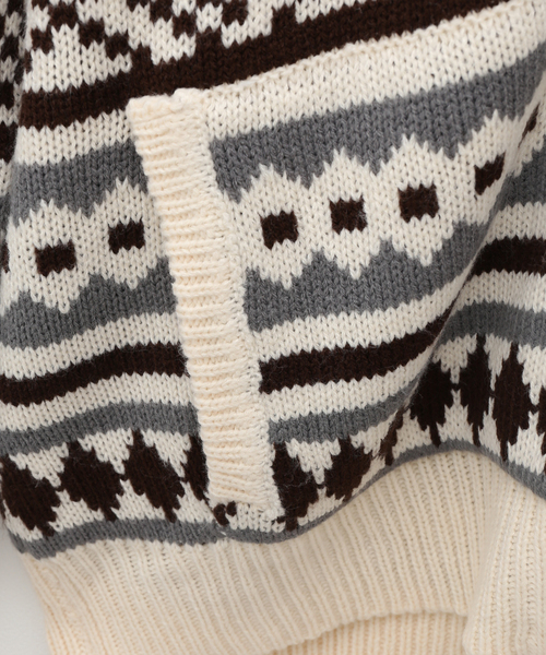 AFB / エーエフビー】PEACE KNIT HOODIE（ニット/セーター