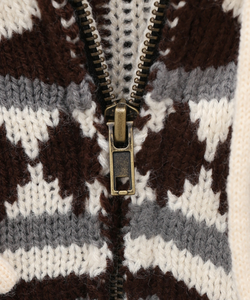 AFB / エーエフビー】PEACE KNIT HOODIE（ニット/セーター