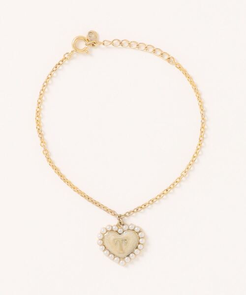 JUPITER（ジュピター）の「SWEETイニシャルパールハートブレス（ブレスレット・レディース・M/R/Y/S/K/A/H/T・FREE）」の7枚目の写真