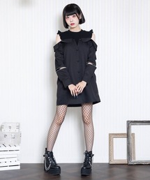 DearMyLove（ディアマイラブ）の「リブ切替デザインシャツワンピース（ワンピース）」