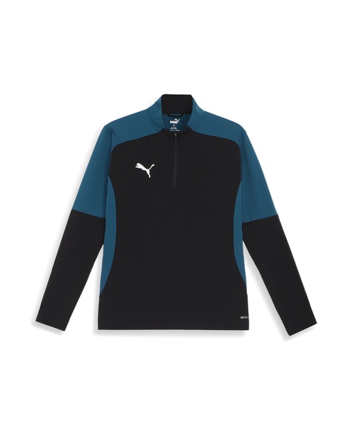 PUMA(プーマ)の「PUMA プーマ メンズ サッカー INDIVIDUAL プーマフットボール プロ 1/4 ジップト(Tシャツ/カットソー・メンズ・ブラック/ブルー系その他・XX-LARGE/MEDIUM/SMALL/X-LARGE/LARGE)」の2枚目の写真