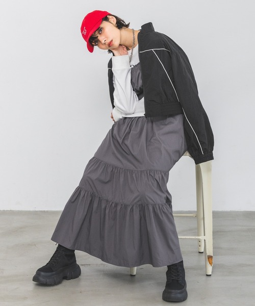 PAGEBOY(ページボーイ)の「パイピングショートブルゾン(ブルゾン・レディース・ホワイト/ブラック/ブルー・FREE)」の7枚目の写真