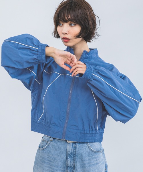 PAGEBOY(ページボーイ)の「パイピングショートブルゾン(ブルゾン・レディース・ホワイト/ブラック/ブルー・FREE)」の16枚目の写真