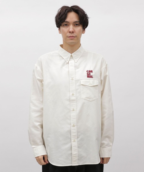 LAKOLE（ラコレ）の「ワンポイント刺繍長袖シャツ / 992195（シャツ/ブラウス・メンズ・ホワイト/ピンク/イエロー/ブルー・MEDIUM/LARGE）」の9枚目の写真