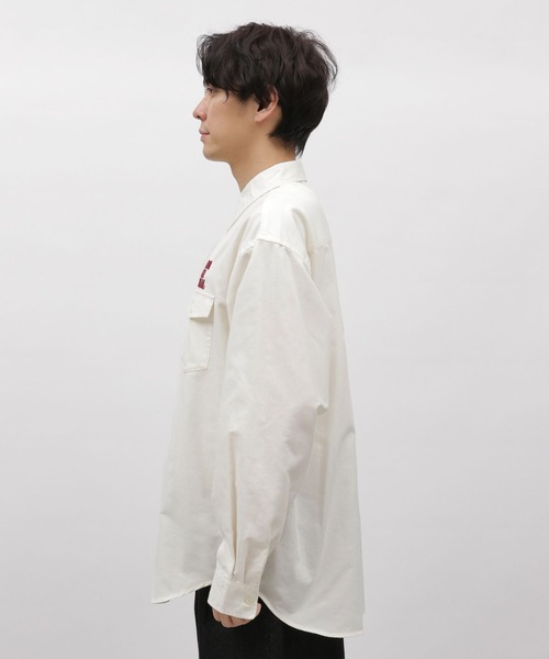 LAKOLE（ラコレ）の「ワンポイント刺繍長袖シャツ / 992195（シャツ/ブラウス・メンズ・ホワイト/ピンク/イエロー/ブルー・MEDIUM/LARGE）」の13枚目の写真