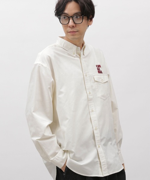 LAKOLE（ラコレ）の「ワンポイント刺繍長袖シャツ / 992195（シャツ/ブラウス・メンズ・ホワイト/ピンク/イエロー/ブルー・MEDIUM/LARGE）」の22枚目の写真