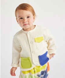 BOBO CHOSES({{V[Y)Baby Color Block jacket(m[J[WPbg)