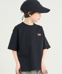 NANGA（ナンガ）の「ECO HYBRID MINI BOX LOGO KIDS TEE / エコハイブリッドキッズミニボックスロゴキッズティー（Tシャツ/カットソー）」