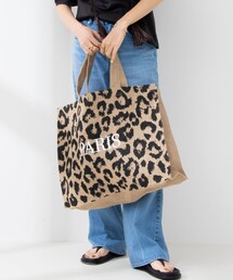 MAISON BENGAL | 【MAISON BENGAL/ メゾンベンガル】アニマルプリントビッグバッグ(トートバッグ)
