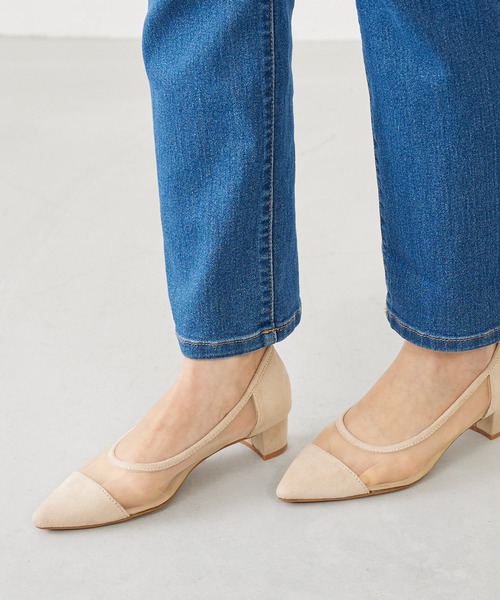 menue（メヌエ）の「ポインテッドトゥ シアーパンプス（パンプス・レディース・ブラック/ベージュ/ラベンダー・22.0cm/21.5cm/26.0cm/25.5cm/25.0cm/24.5cm/24.0cm/23.5cm/23.0cm/22.5cm）」の13枚目の写真