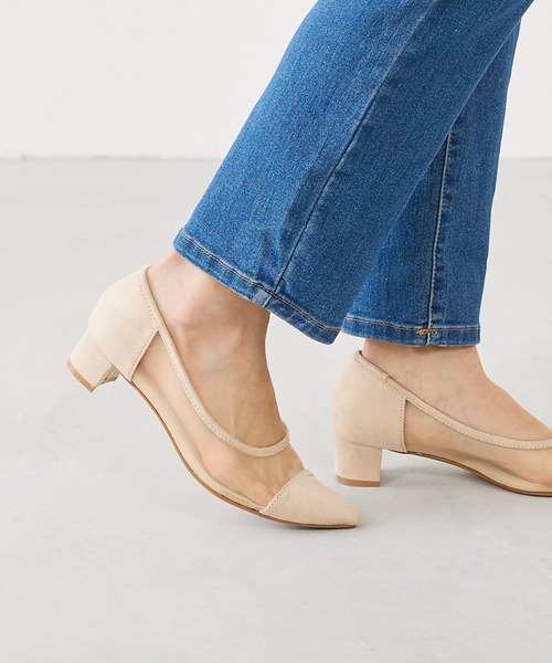 menue（メヌエ）の「ポインテッドトゥ シアーパンプス（パンプス・レディース・ブラック/ベージュ/ラベンダー・22.0cm/21.5cm/26.0cm/25.5cm/25.0cm/24.5cm/24.0cm/23.5cm/23.0cm/22.5cm）」の15枚目の写真