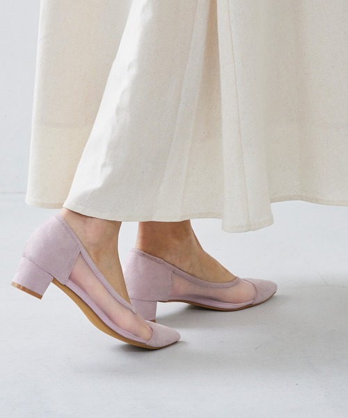 menue（メヌエ）の「ポインテッドトゥ シアーパンプス（パンプス・レディース・ブラック/ベージュ/ラベンダー・22.0cm/21.5cm/26.0cm/25.5cm/25.0cm/24.5cm/24.0cm/23.5cm/23.0cm/22.5cm）」の22枚目の写真