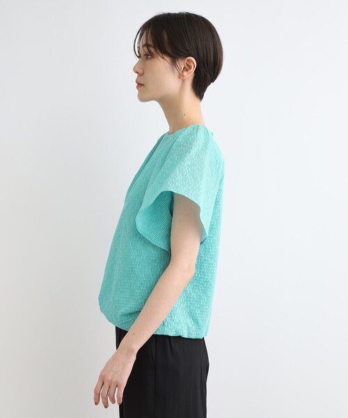 【セール】【洗える/シアー】ジャカード風タックデザインブラウス(シャツ/ブラウス)|INDIVI(インディヴィ) 【セール】【洗える/シアー】ジャカード風タックデザインブラウス(シャツ/ブラウス)|INDIVI(インディヴィ)