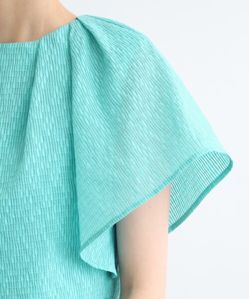 【セール】【洗える/シアー】ジャカード風タックデザインブラウス(シャツ/ブラウス)|INDIVI(インディヴィ) 【セール】【洗える/シアー】ジャカード風タックデザインブラウス(シャツ/ブラウス)|INDIVI(インディヴィ)