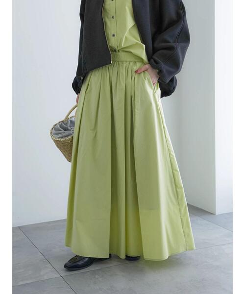 Te chichi（テチチ）の「タイプライターギャザーボリュームスカート（セットアップ可）（スカート・レディース・イエロー/ブルー/グレー・F）」の21枚目の写真