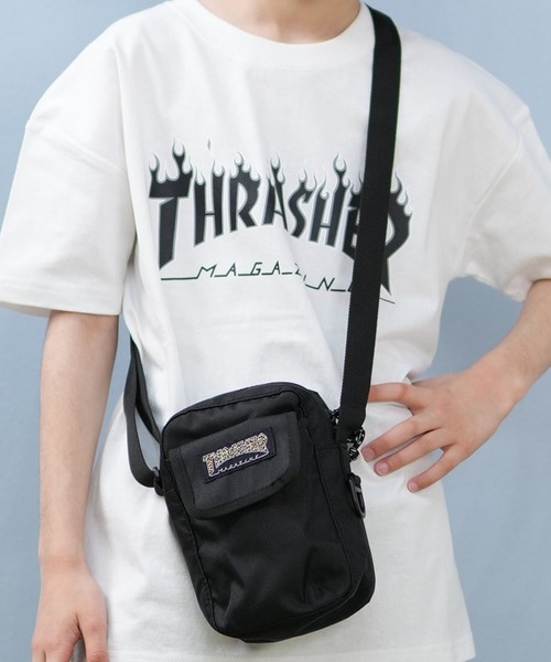 THRASHER/スラッシャー キッズ バック BAG ミニショルダーポーチ＜タテ