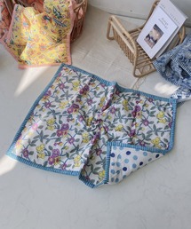 AS KNOW AS plus | ブロックプリントブランケット(ブランケット)